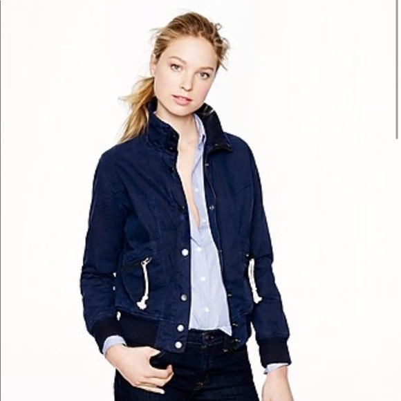 J Crew Waxed Canvas Utility Jacket 